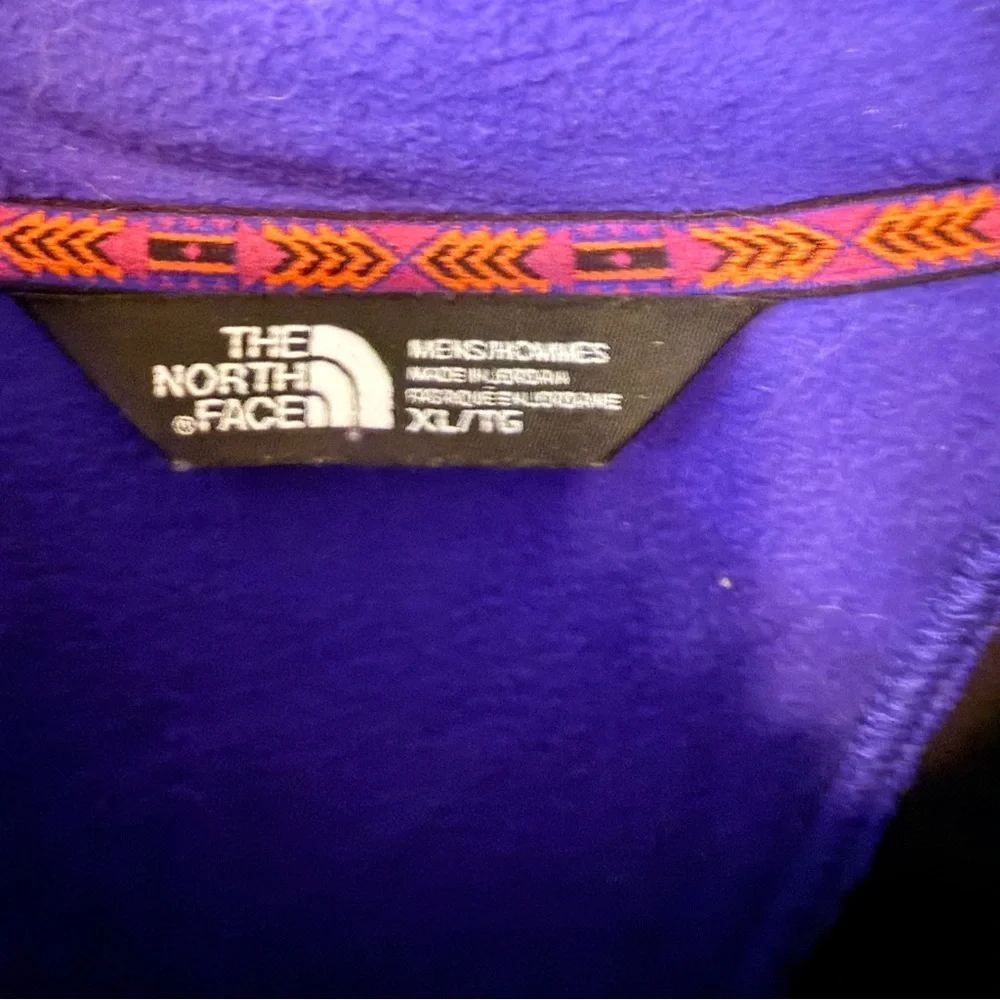 The North Face multicolored fleece jacket
